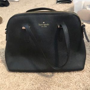 Black Kate Spade Medium Dome Satchel